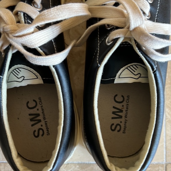 Stepney Working Club Black Dellow Leather Sneaker - Picture 6 of 9